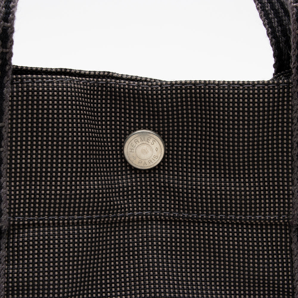 Luxury Hermes Canvas Herline MM Tote (SHF-15379)
