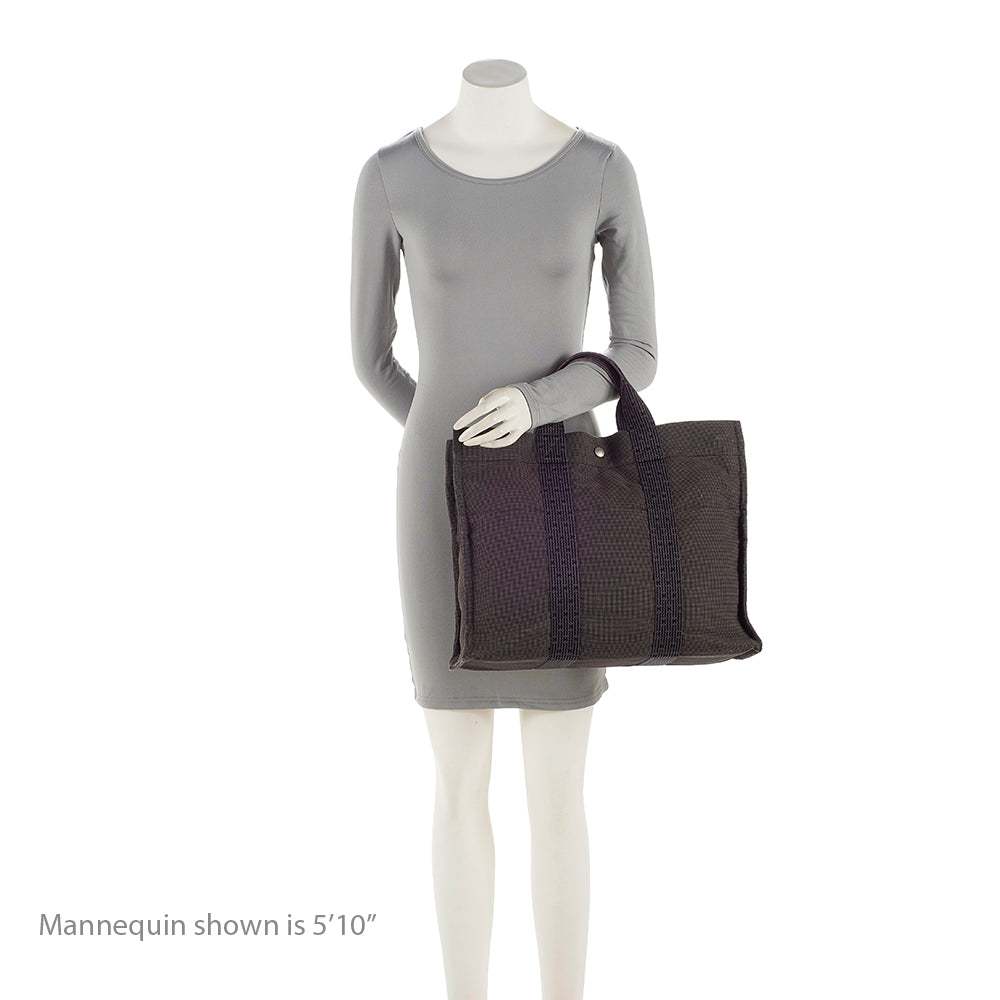 Luxury Hermes Canvas Herline MM Tote (SHF-22534)