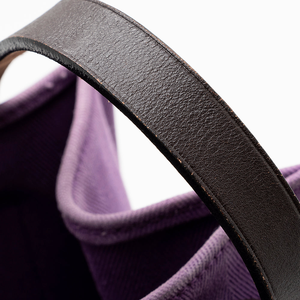 Luxury Hermes Canvas Leather Cabalicol Tote (SHF-21627)