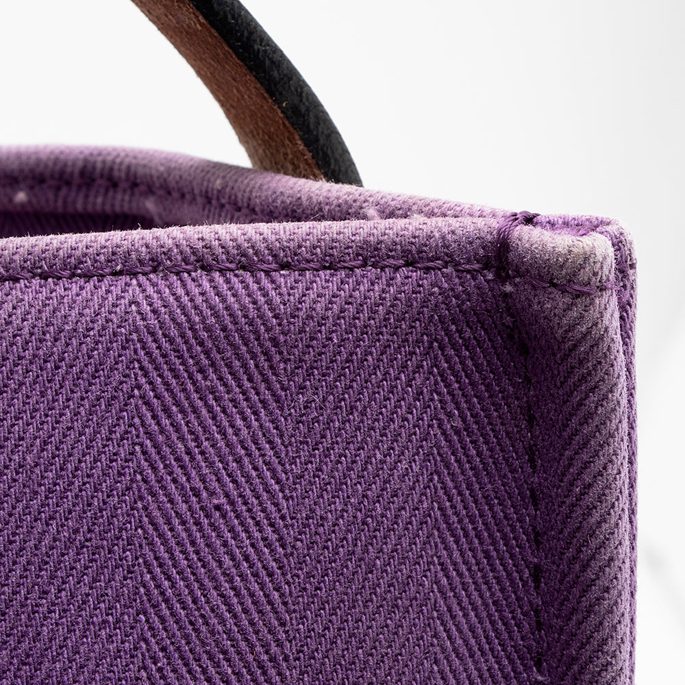 Luxury Hermes Canvas Leather Cabalicol Tote (SHF-21627)