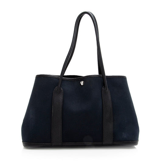 Luxury Hermes Canvas Leather Garden Party 36 Tote - FINAL SALE (SHF-18770)