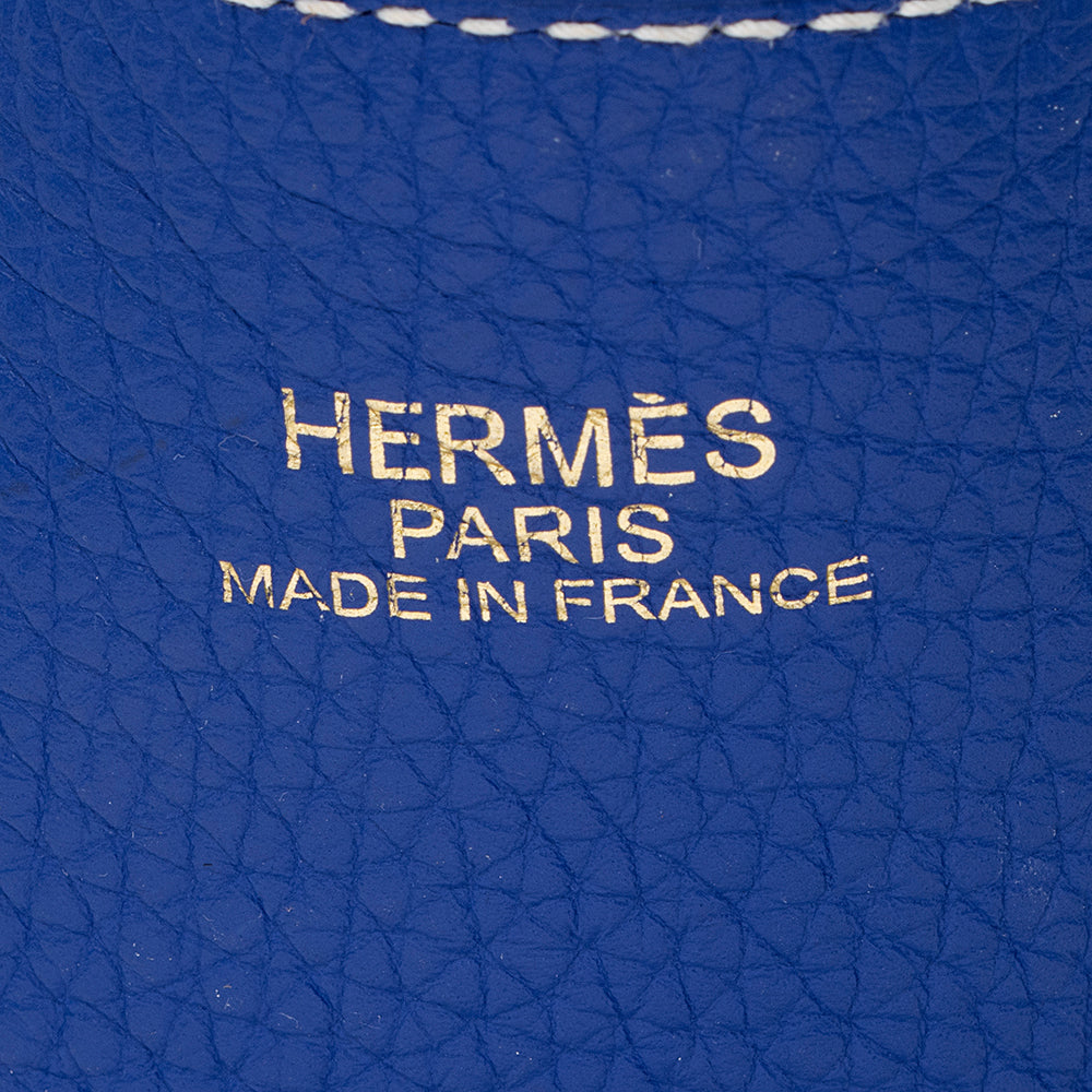 Luxury Hermes Clemence Leather Double Sens 45 Tote (SHF-20430)