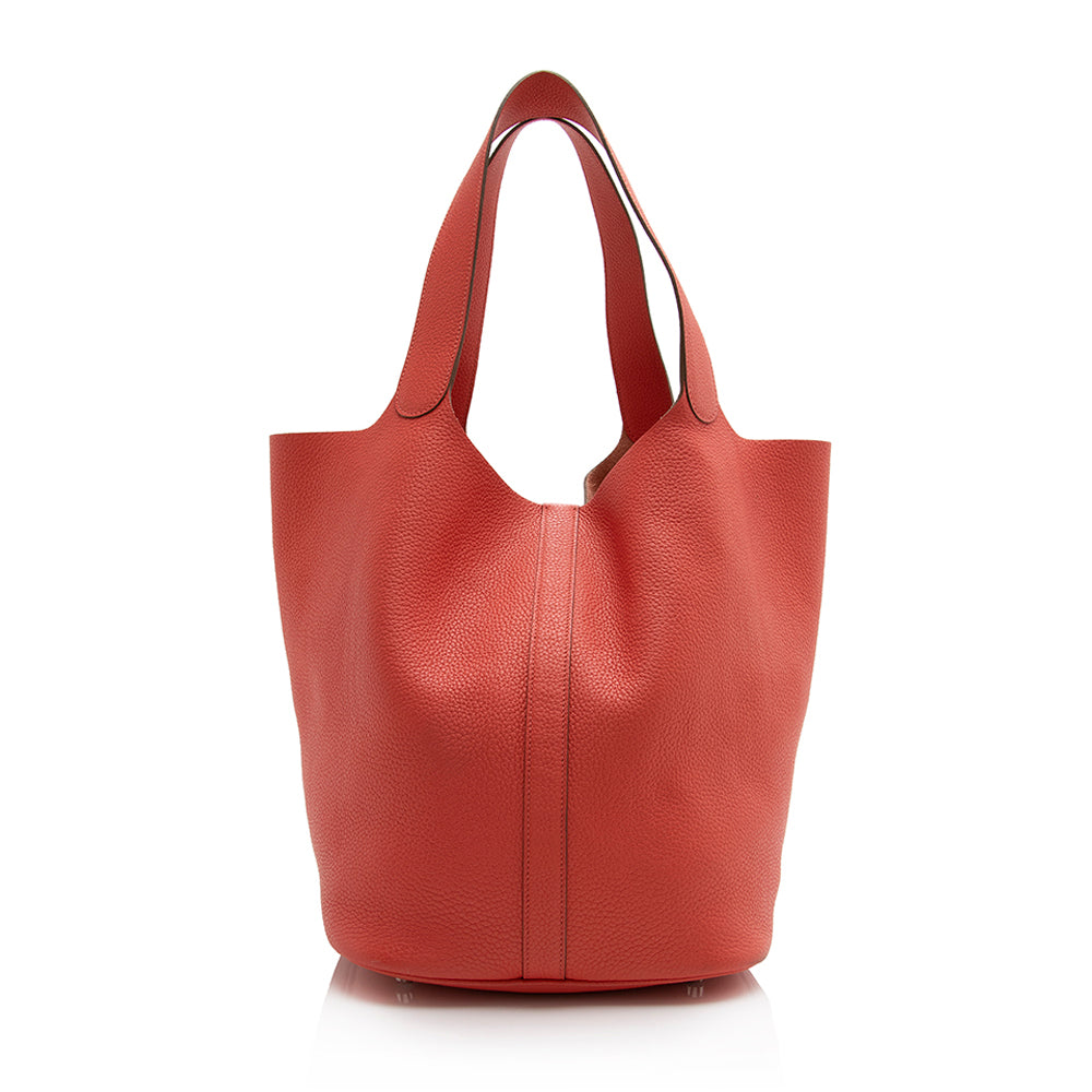 Luxury Hermes Clemence Picotin TGM Shoulder Bag (SHF-21597)