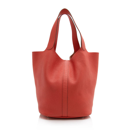 Luxury Hermes Clemence Picotin TGM Shoulder Bag (SHF-21597)
