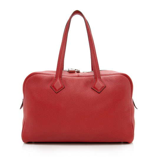 Luxury Hermes Clemence Victoria II f35 cm Satchel - FINAL SALE (SHF-15062)