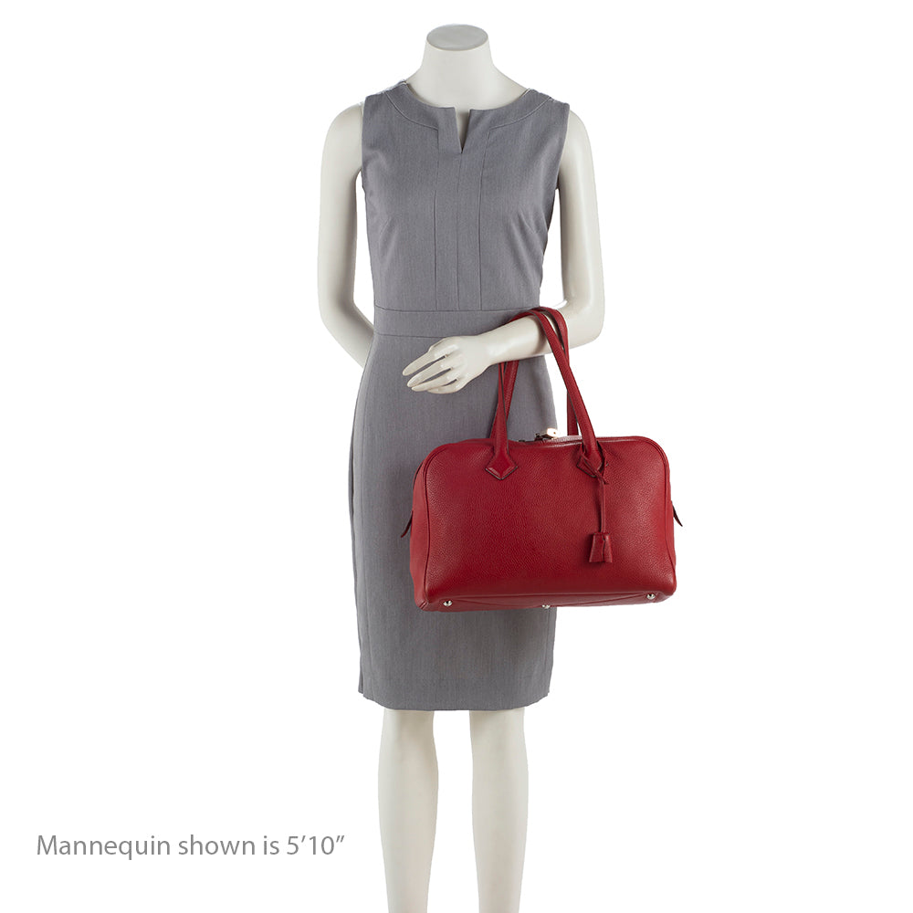 Luxury Hermes Clemence Victoria II f35 cm Satchel - FINAL SALE (SHF-15062)