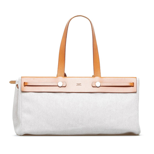 Luxury Hermes Herbag Cabas Toile MM (SHG-k7AfoD)