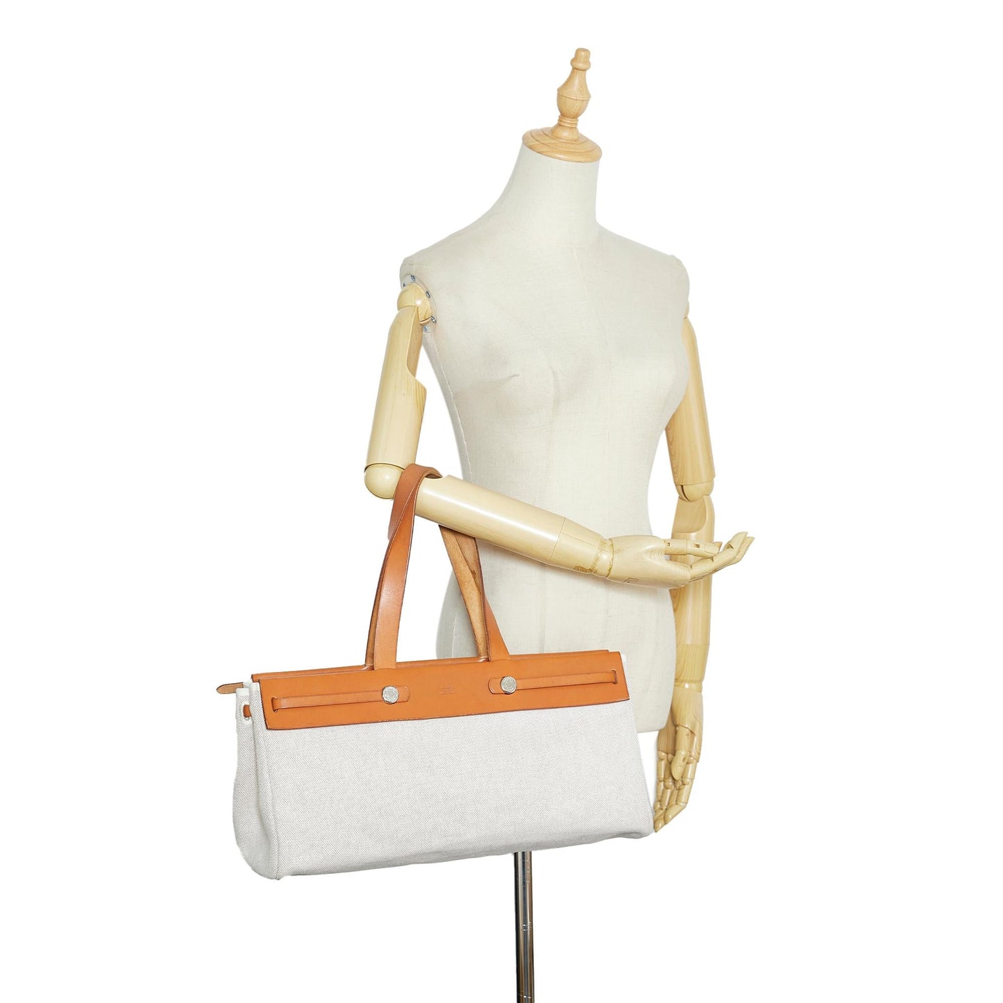 Luxury Hermes Herbag Cabas Toile MM (SHG-k7AfoD)