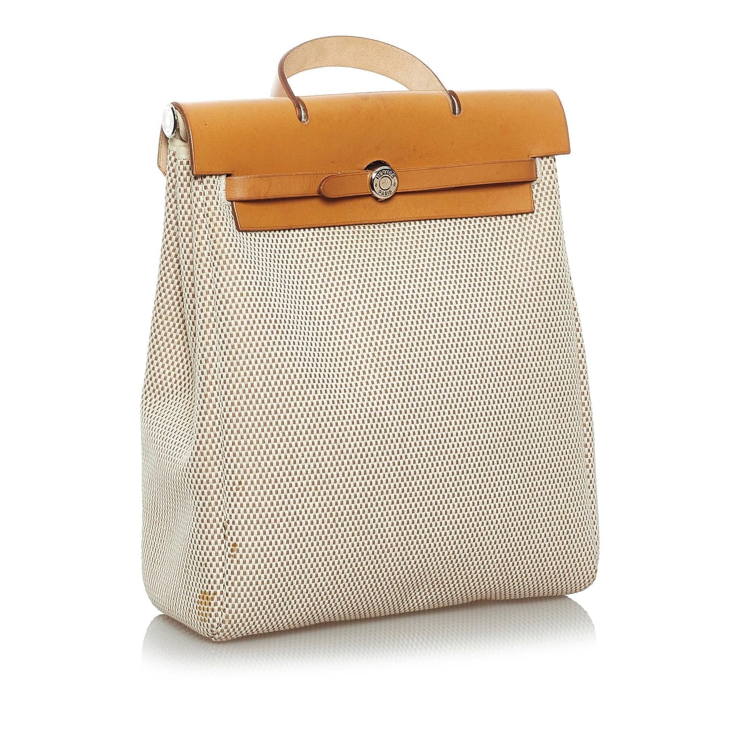 Luxury Hermes Herbag Canvas Backpack (SHG-33722)
