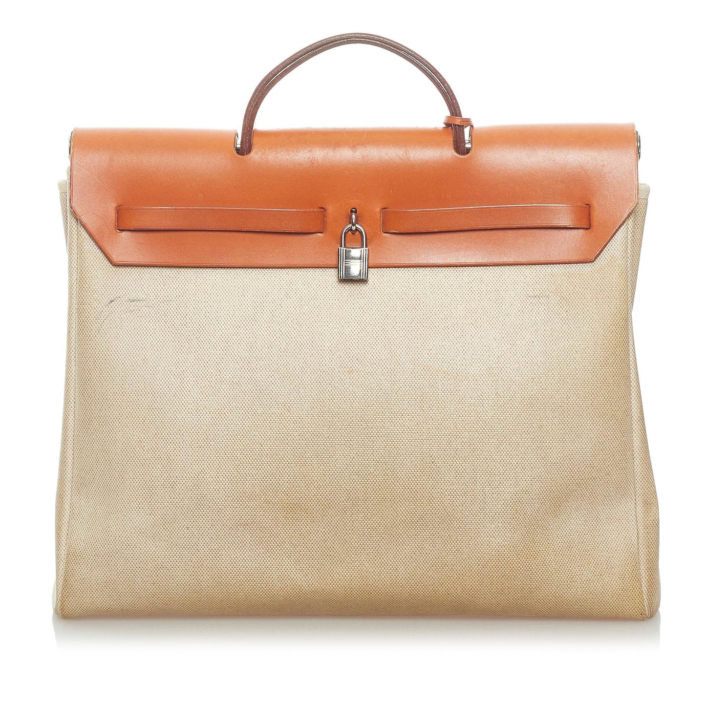 Luxury Hermes Herbag Canvas Satchel (SHG-33496)