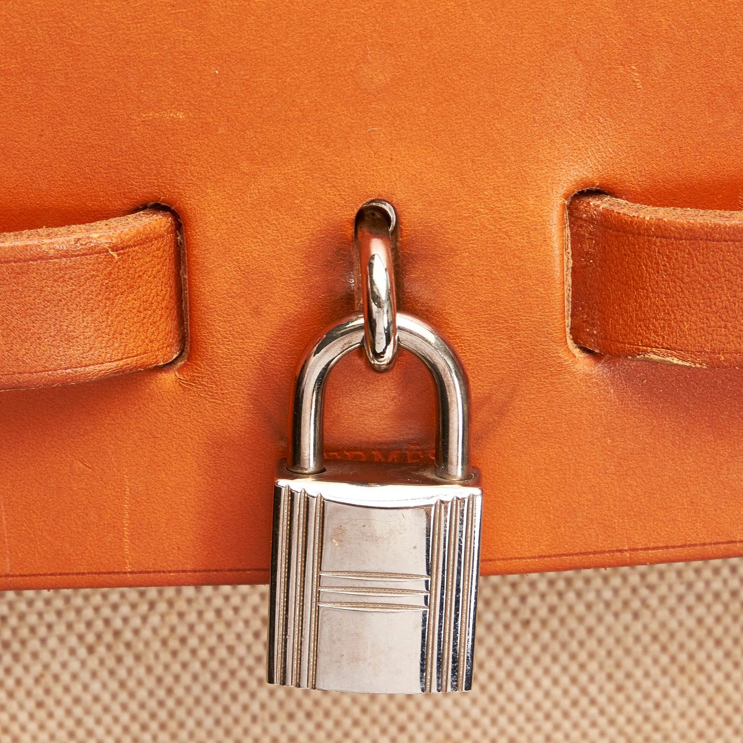 Luxury Hermes Herbag Canvas Satchel (SHG-33496)