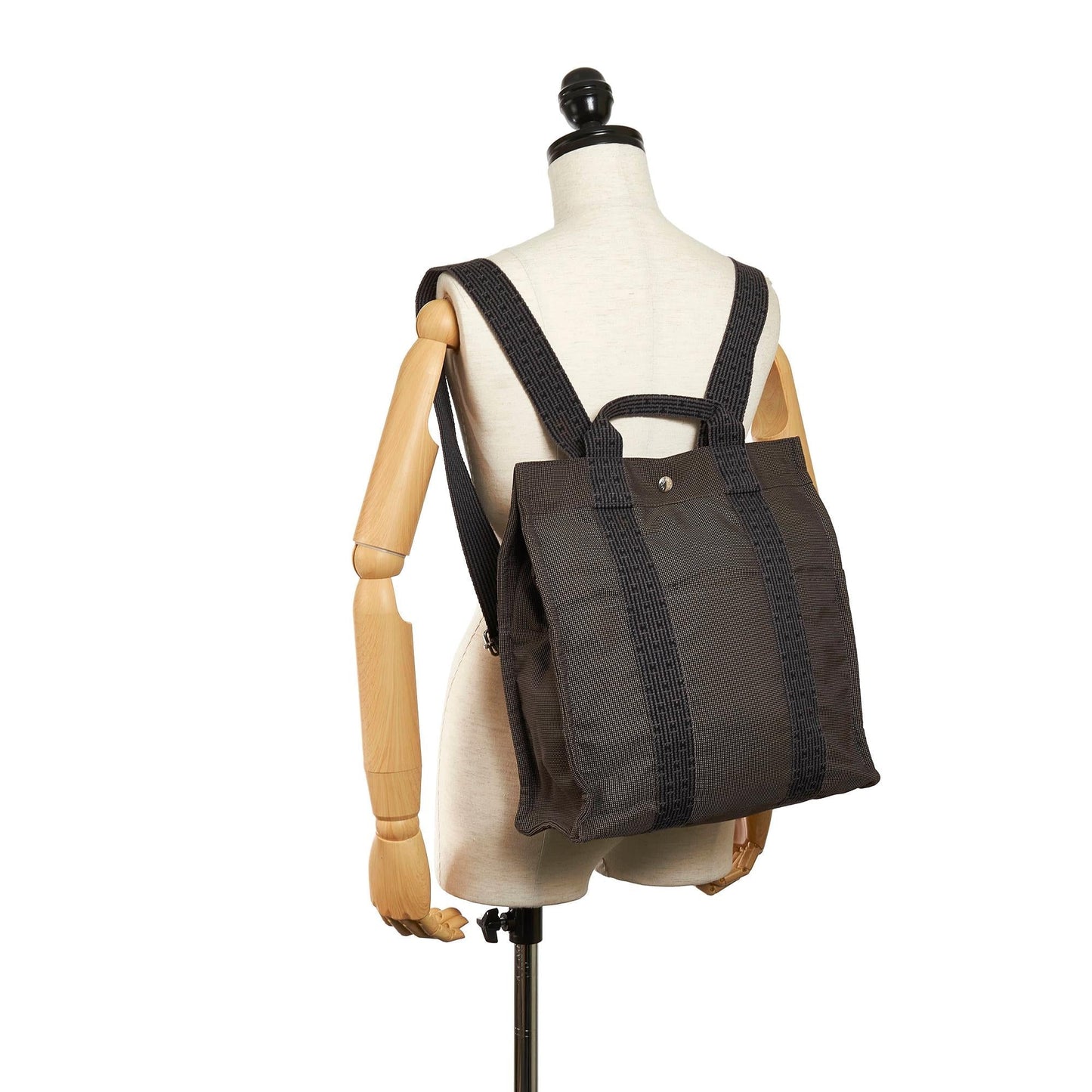Luxury Hermes Herline Canvas Backpack MM (SHG-jTh1Jl)