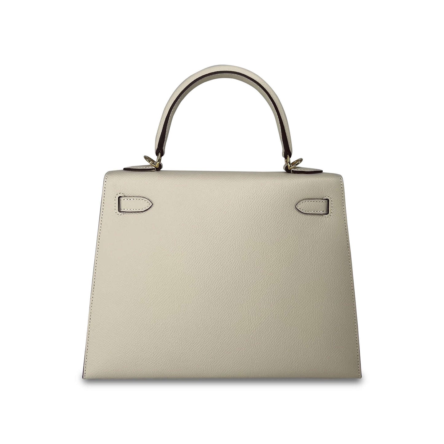 Top Quality Luxury Hermes Kelly Craie Epsom leather designer bag K25 GHW