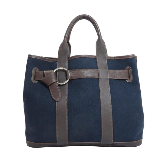 Luxury Hermes Canvas Petite Ceinture PM Tote (SHG-14093)