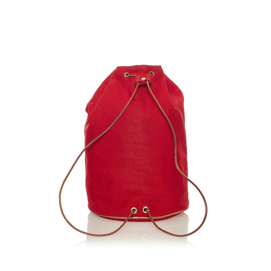 Luxury Hermes Polochon Mimile Canvas Backpack (SHG-27790)