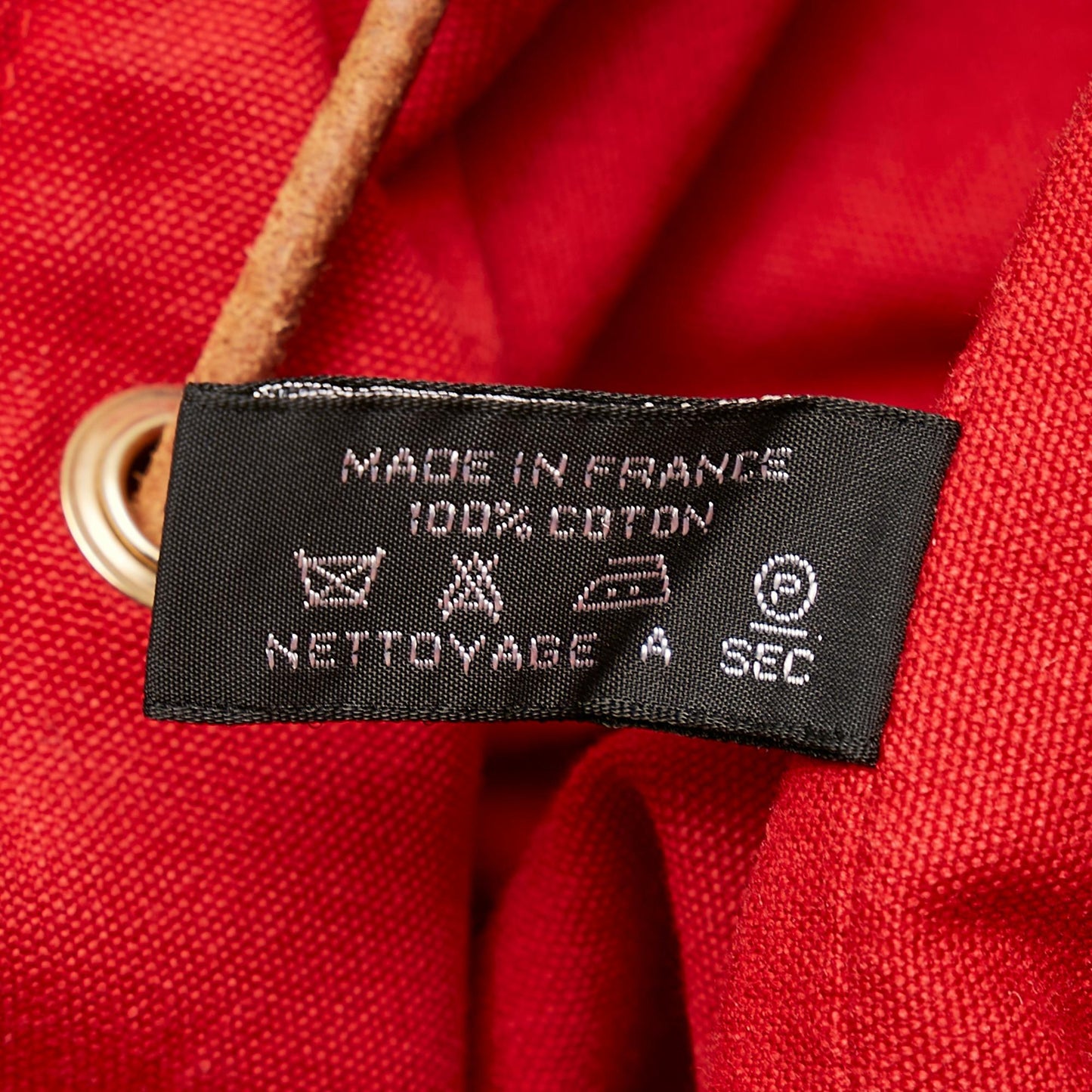 Luxury Hermes Polochon Mimile Canvas Backpack (SHG-27790)