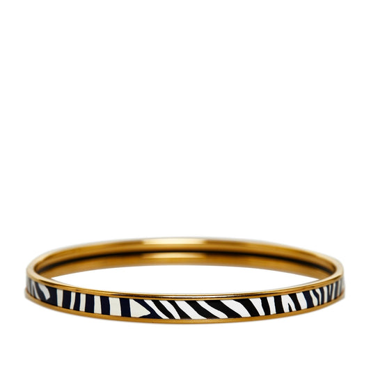 Luxury Hermes Printed Enamel Bangle (SHG-CADRMA)