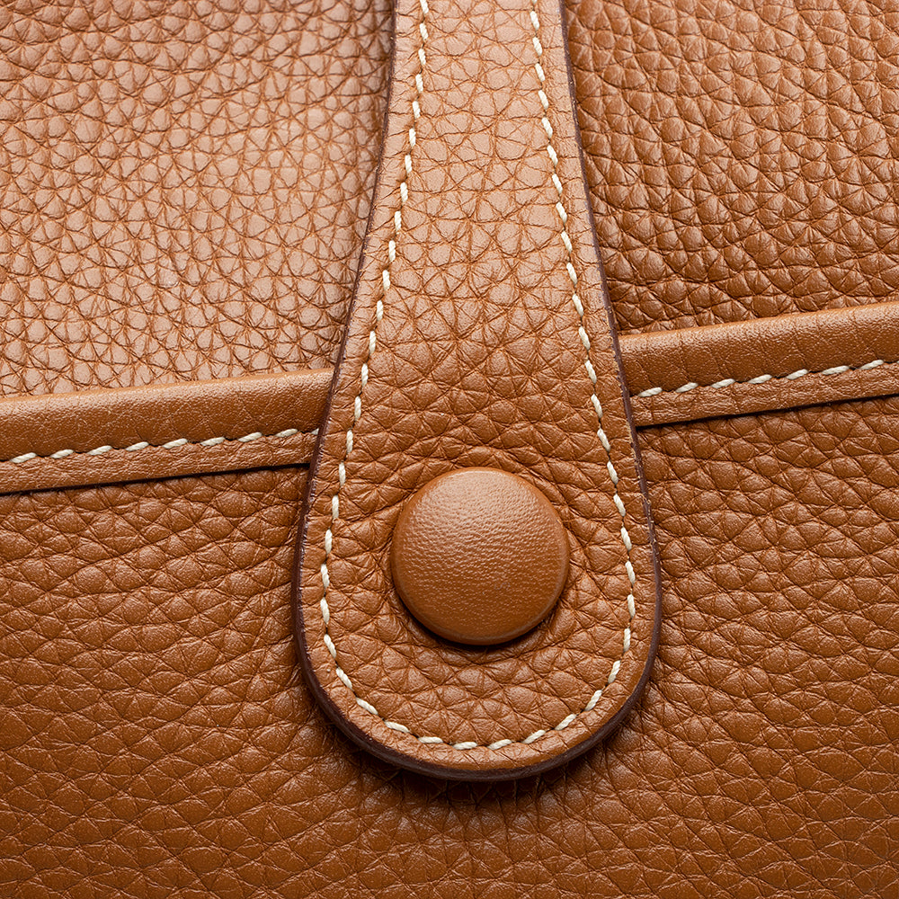 Luxury Hermes Taurillion Clemence Evelyne II PM Shoulder Bag (SHF-20811)