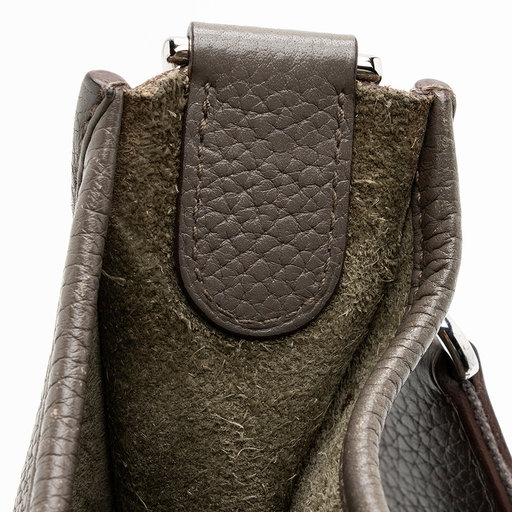 Luxury Hermes Taurillon Clemence Evelyne III PM Shoulder Bag (SHF-20581)