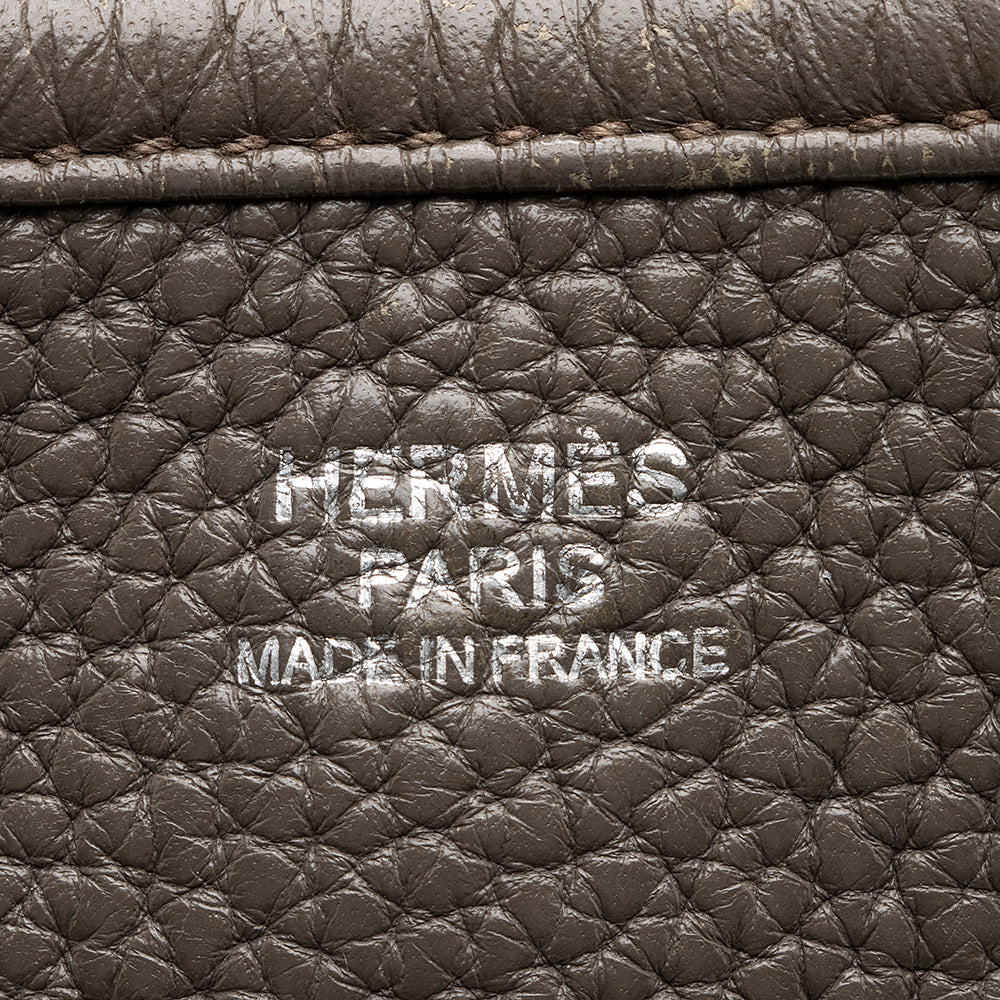 Luxury Hermes Taurillon Clemence Evelyne III PM Shoulder Bag (SHF-20581)