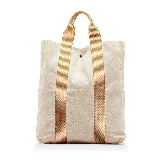 Luxury Hermes Toile Fourre Tout Cabas (SHG-1hbJZx)