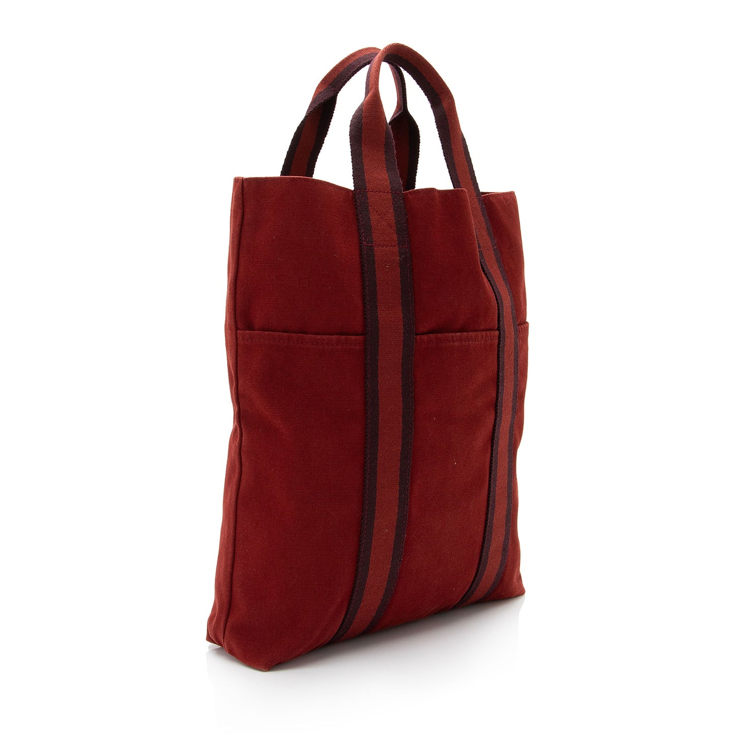 Luxury Hermes Toile Fourre Tout Shopping Tote (SHF-Cp7PyS)