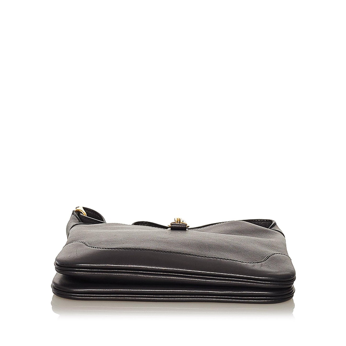 Luxury Hermes Trim Duo Leather Crossbody Bag (SHG-tlQLpo)