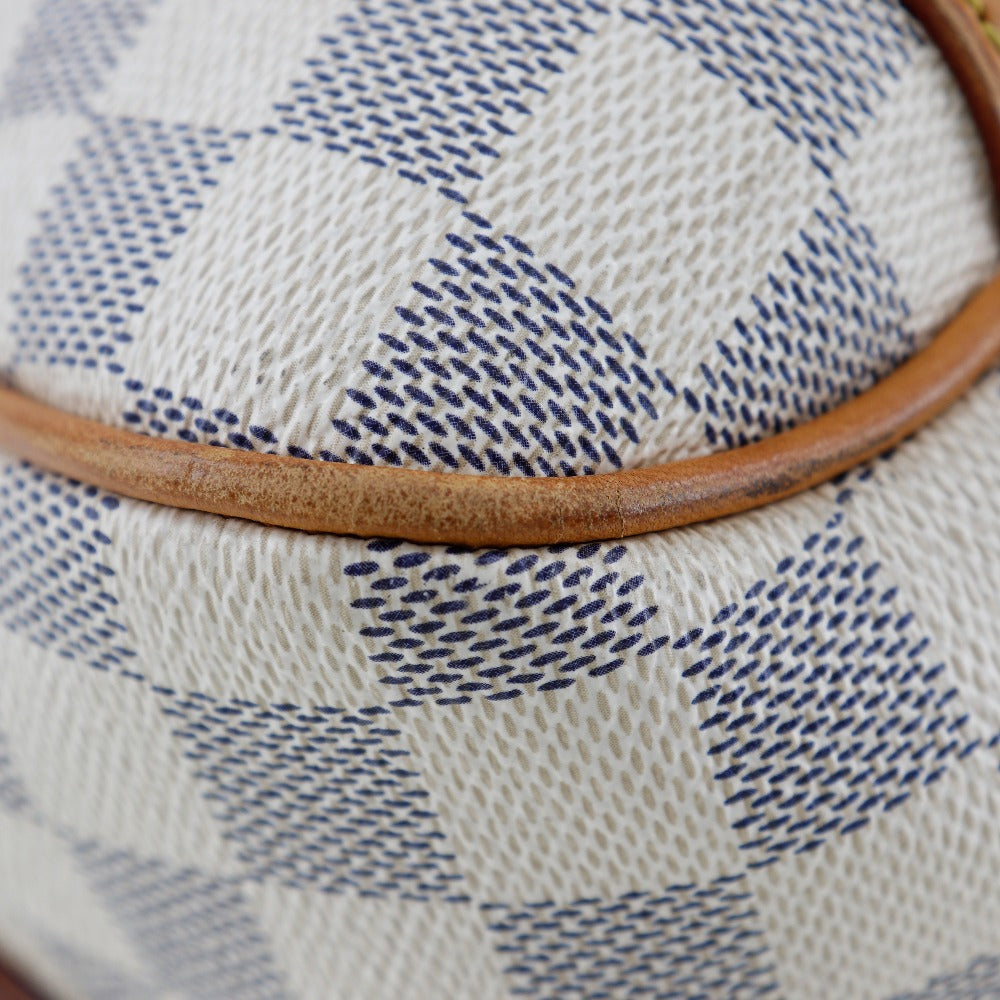 LOUIS VUITTON Shoulder Bag N42220 Damier Azur Canvas white Stresa PM Women