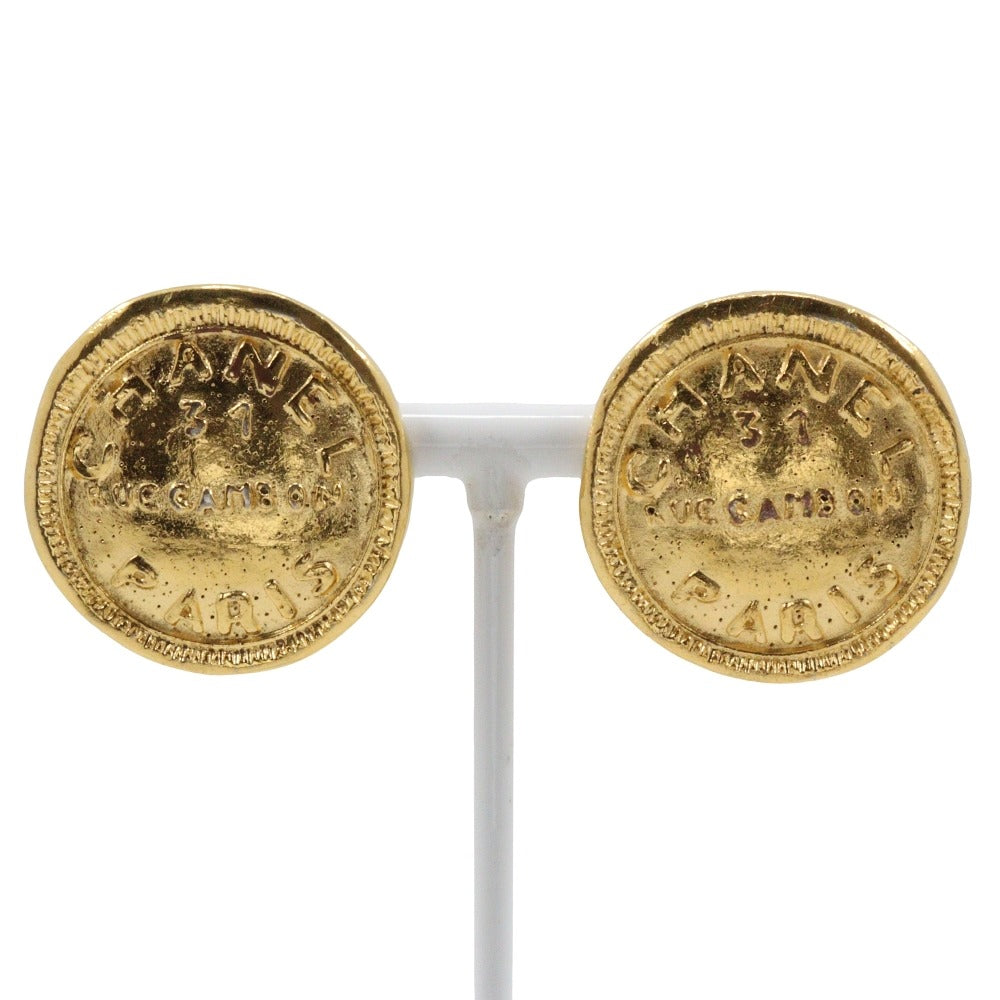 Chanel Vintage Gold Plated Earrings