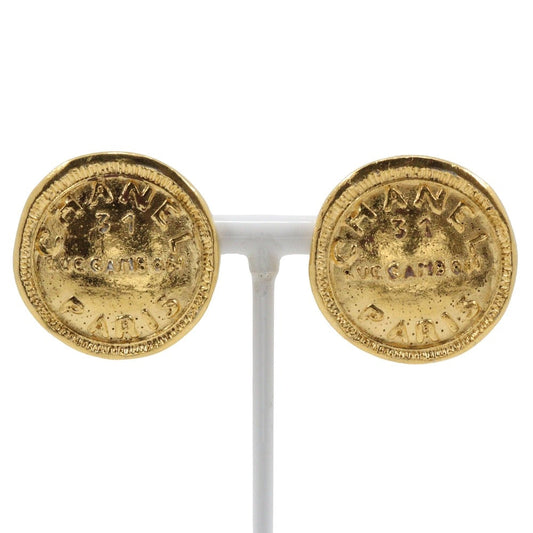 Chanel Vintage Gold Plated Earrings