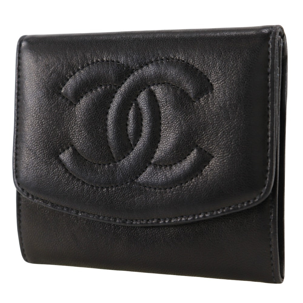 Chanel Lambskin Coin Case Vintage Black