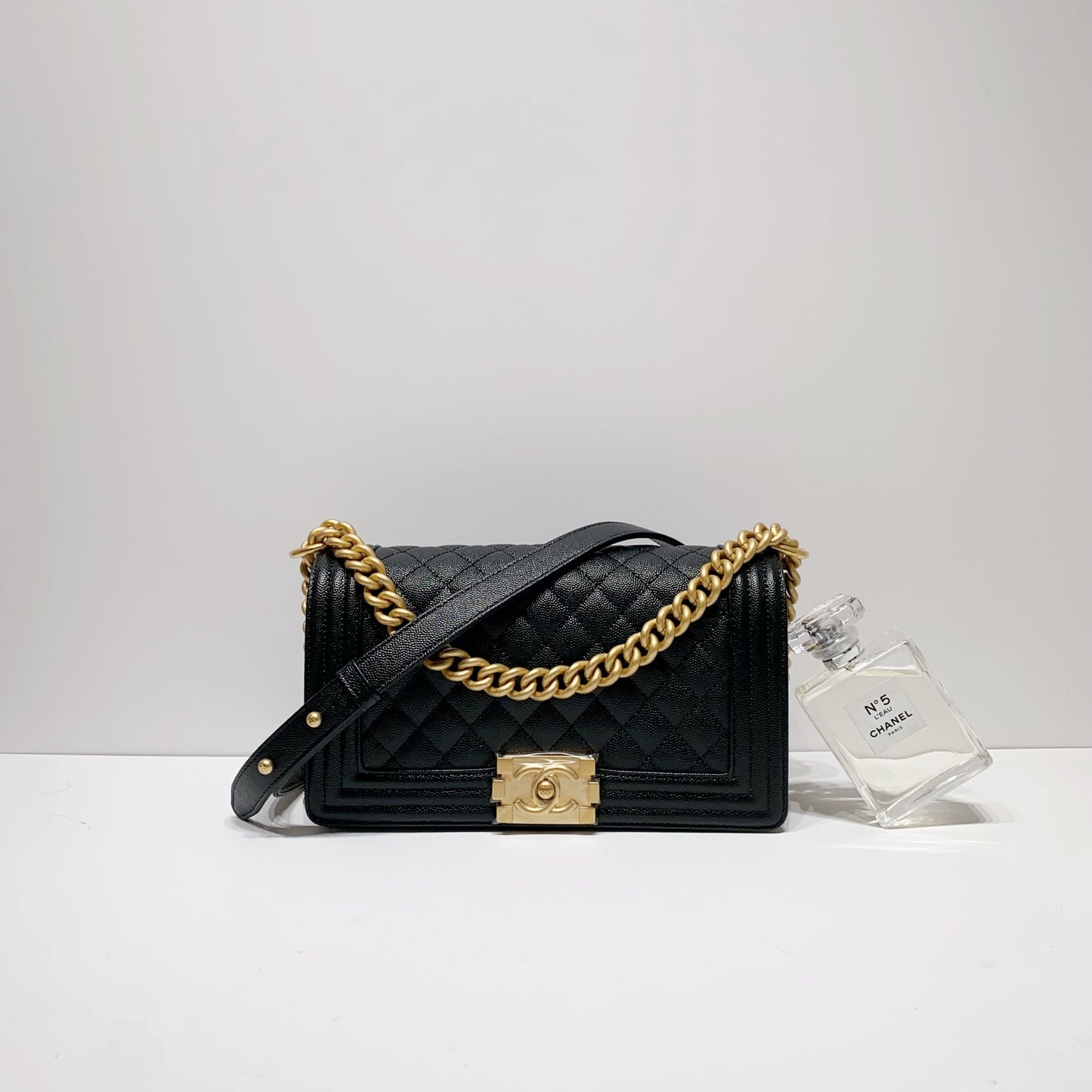 No.4136-Chanel Caviar Boy 25cm (Brand New / 全新貨品)