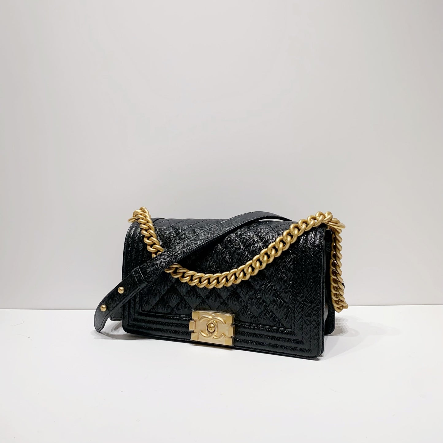 No.4136-Chanel Caviar Boy 25cm (Brand New / 全新貨品)