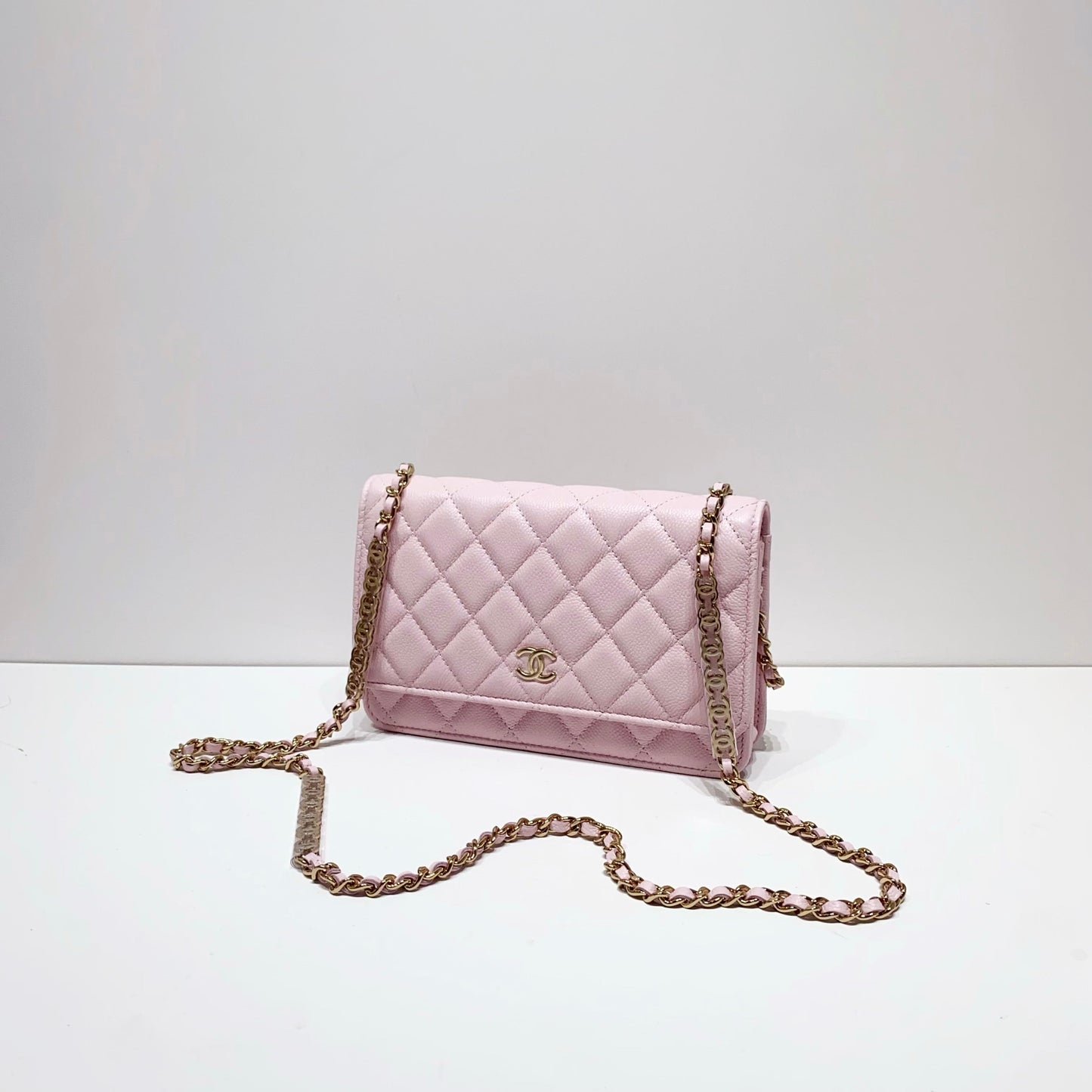 No.4132-Chanel Caviar Tiny CC Wallet On Chain (Unused / 未使用品)