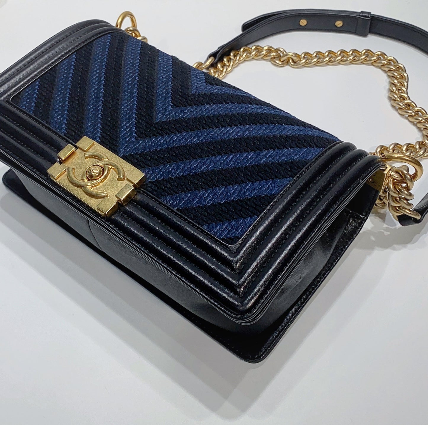 No.3894-Chanel Chevron Boy 25cm