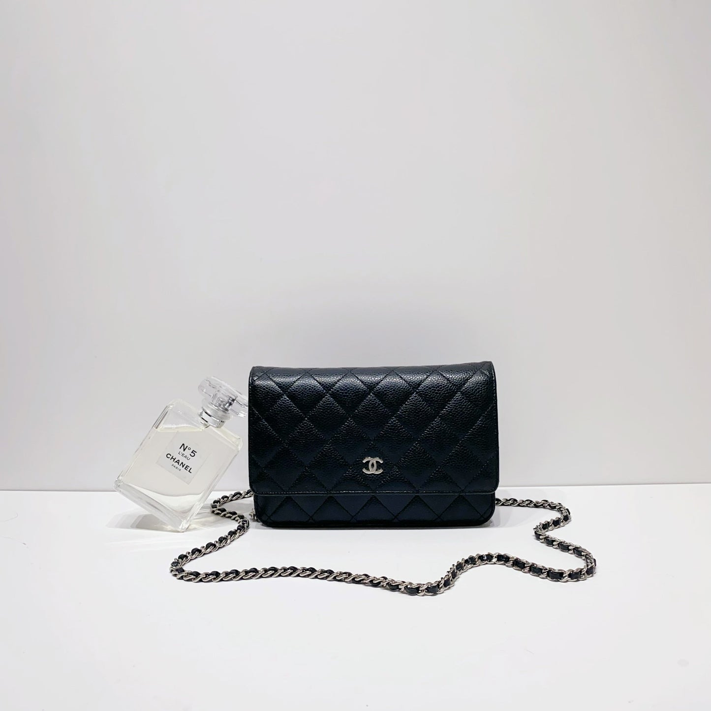 No.4137-Chanel Caviar Timeless Classic Wallet On Chain