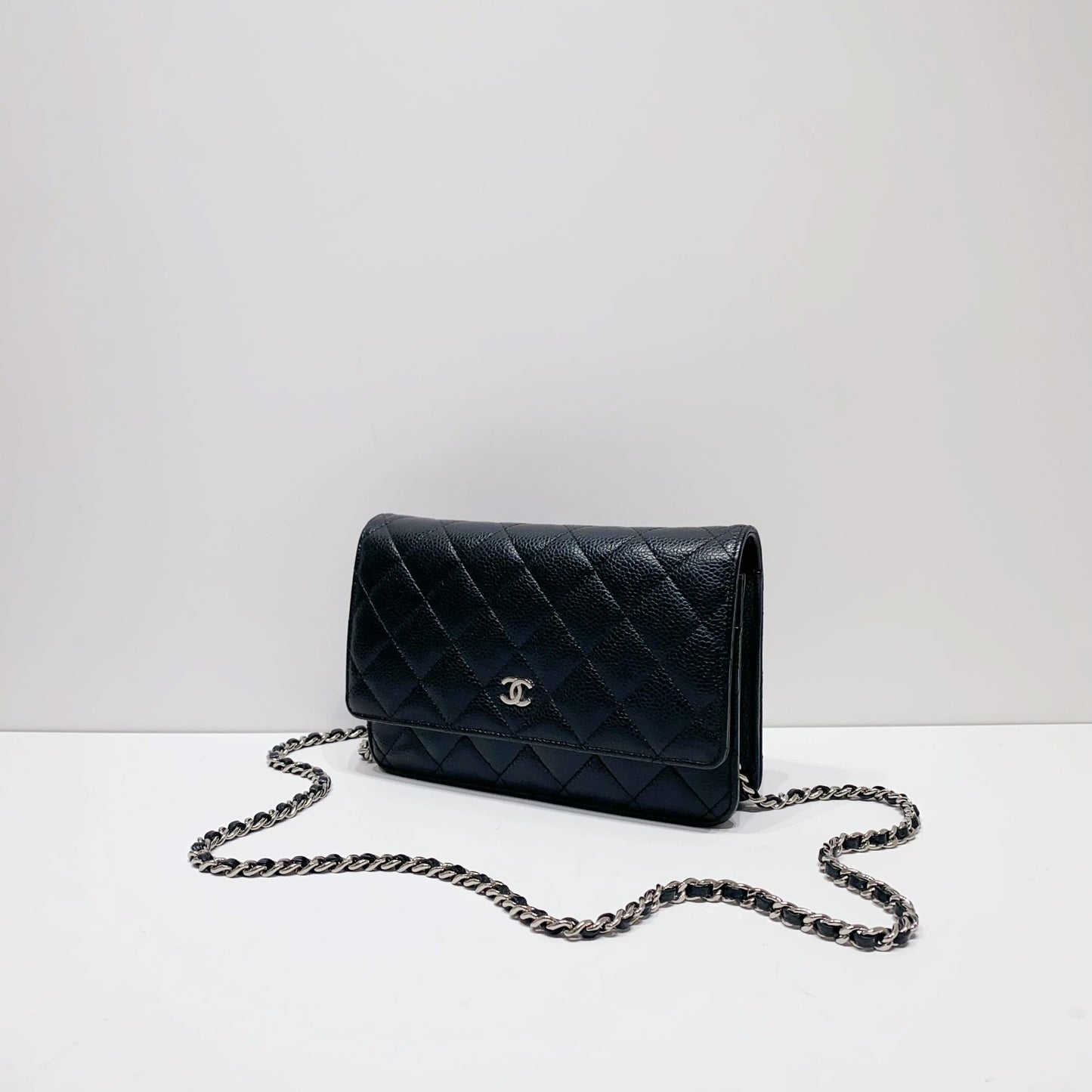 No.4137-Chanel Caviar Timeless Classic Wallet On Chain