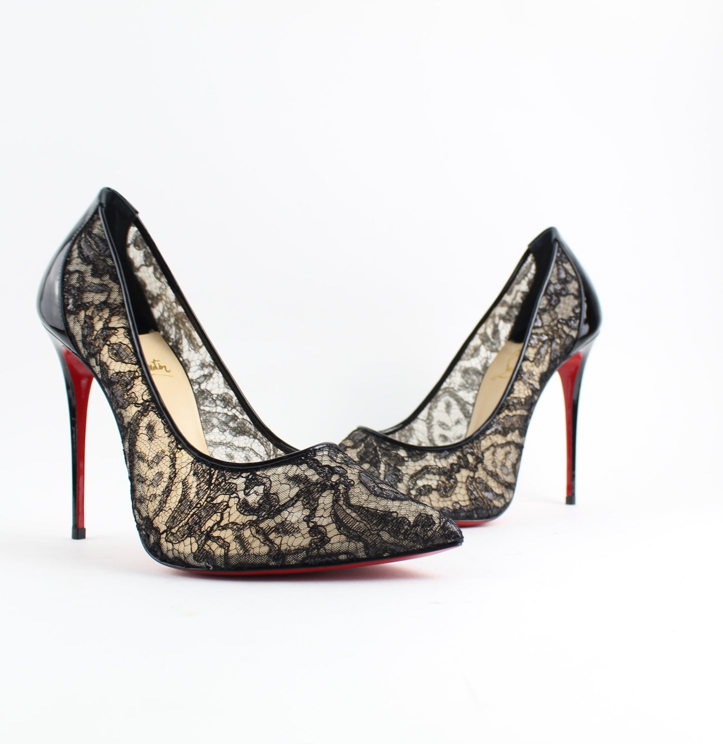 CHRISTIAN LOUBOUTIN FOLLIES LACE 100 MM SIZE 40