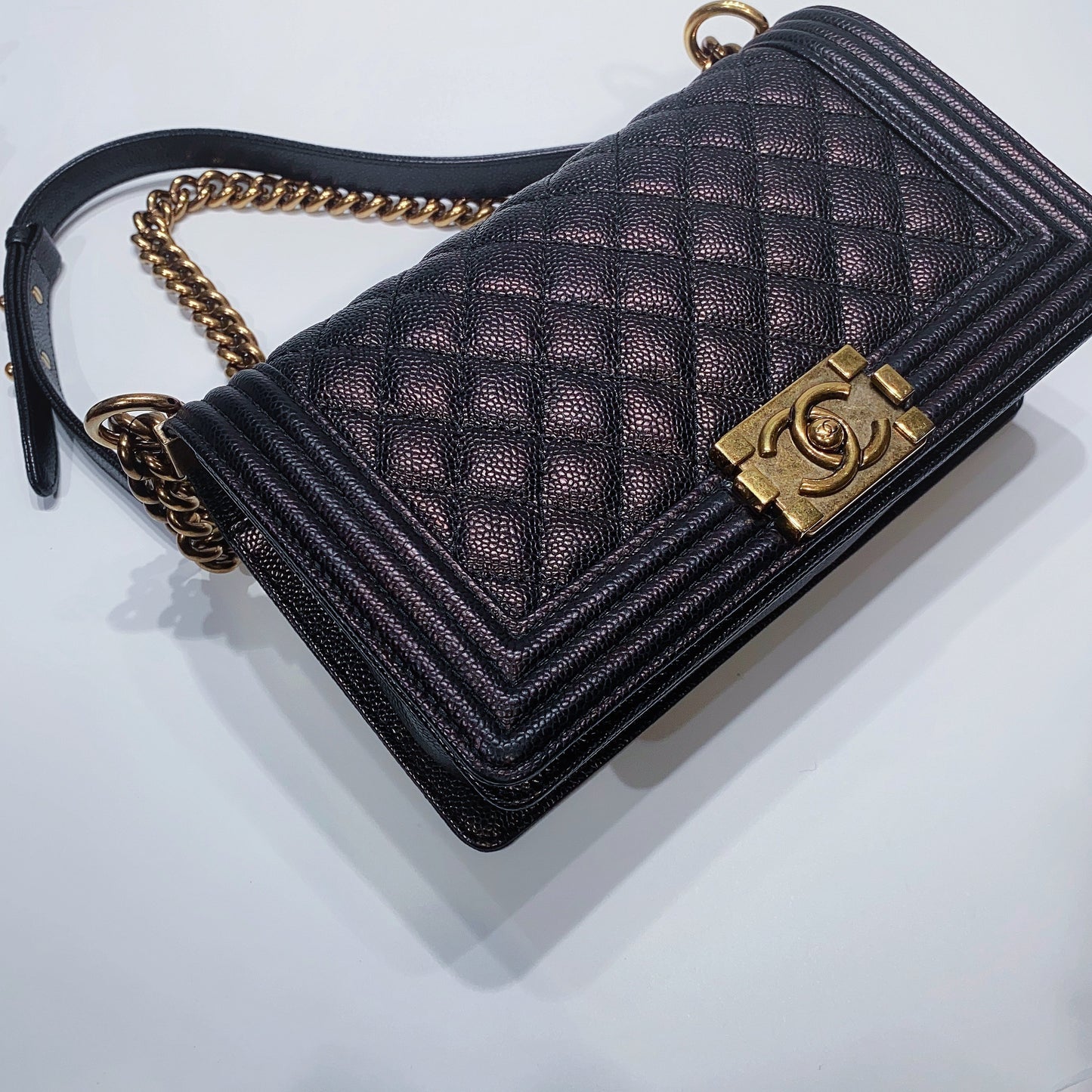 No.3730-Chanel Caviar Boy 25cm