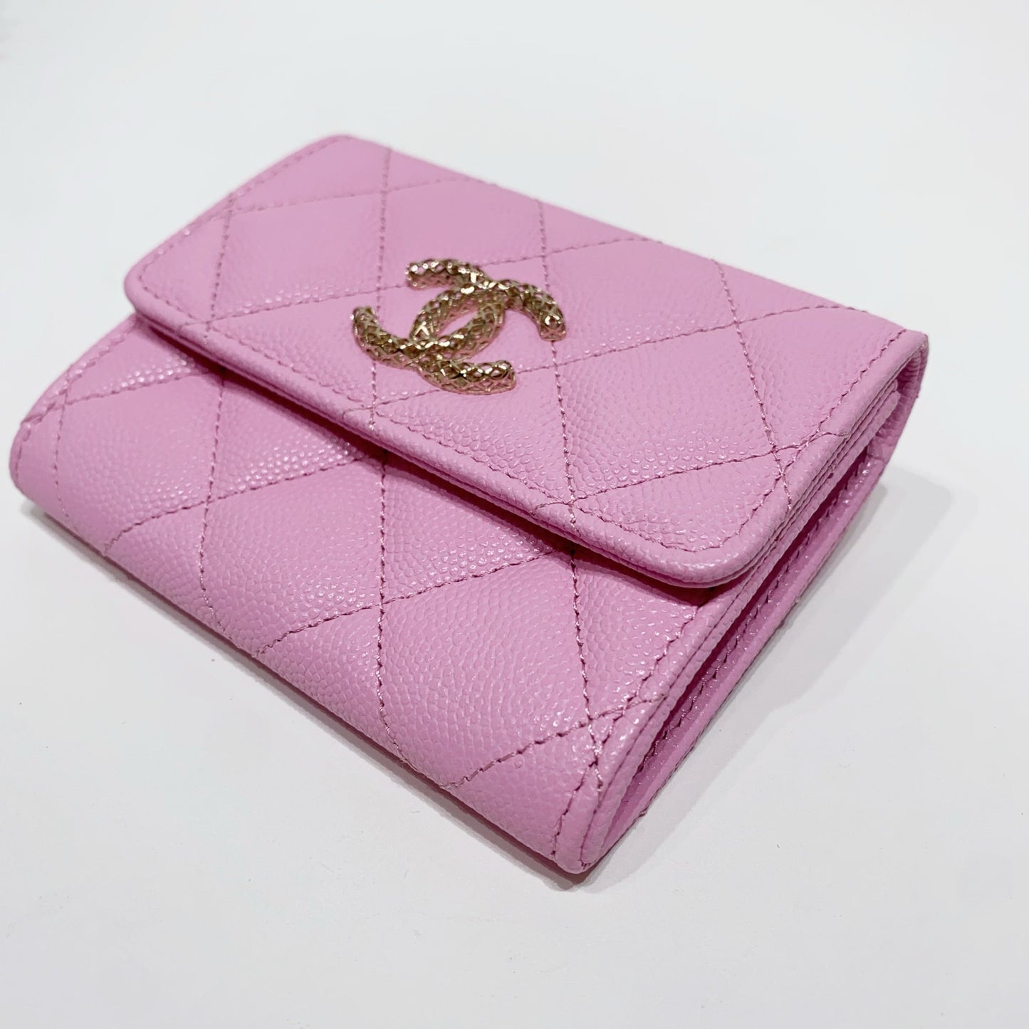 No.001632-2-Chanel Diamond Lace Flap Coins Purse (Brand New / 全新貨品)