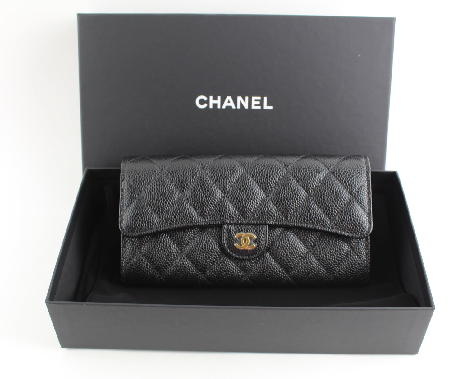Chanel Classic Caviar Flap Wallet