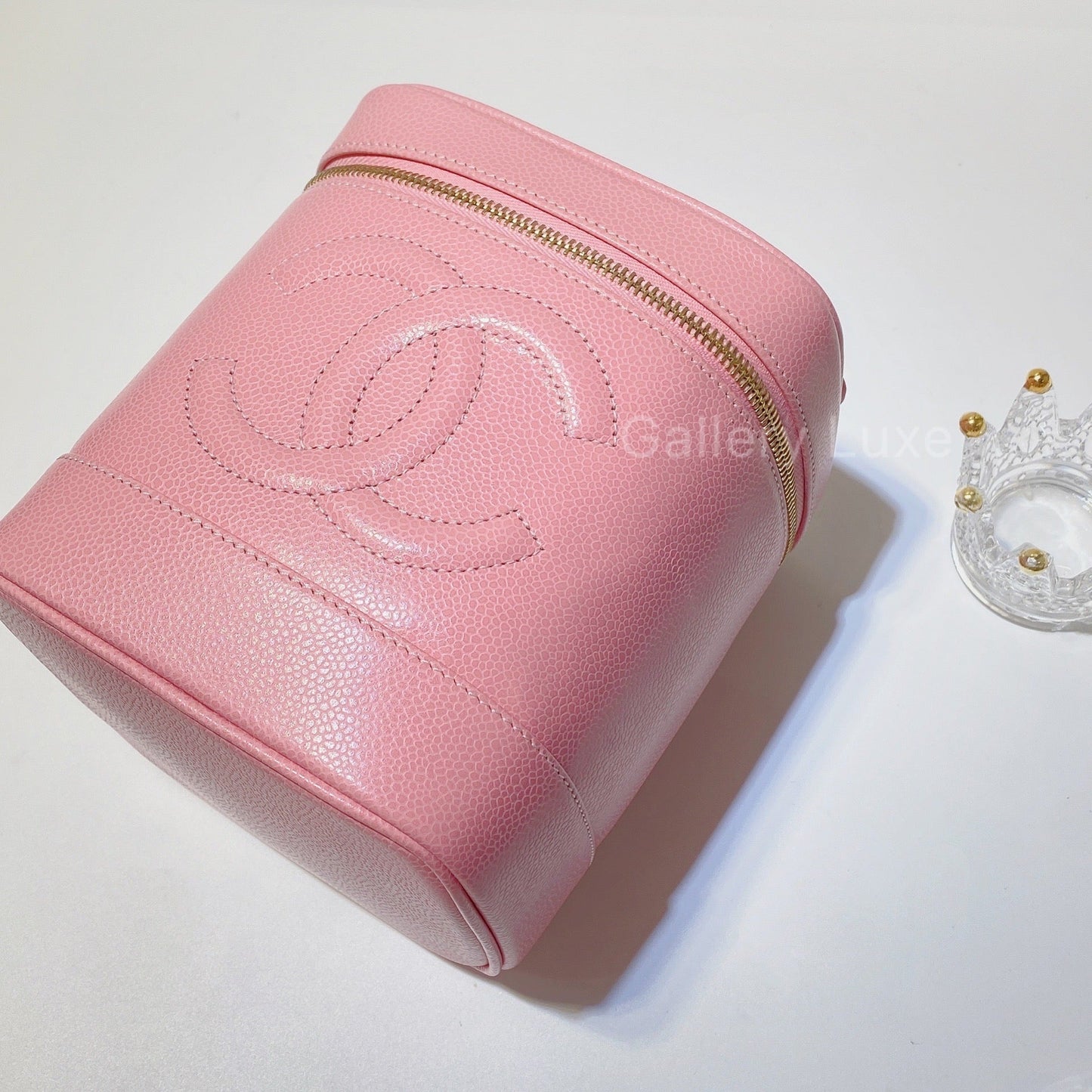 No.2813-Chanel Vintage Caviar Vanity Case