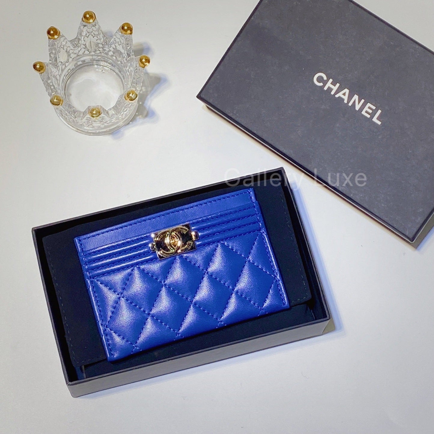 No.2807-Chanel Lambskin Boy Card Holder (Unused / 未使用品)