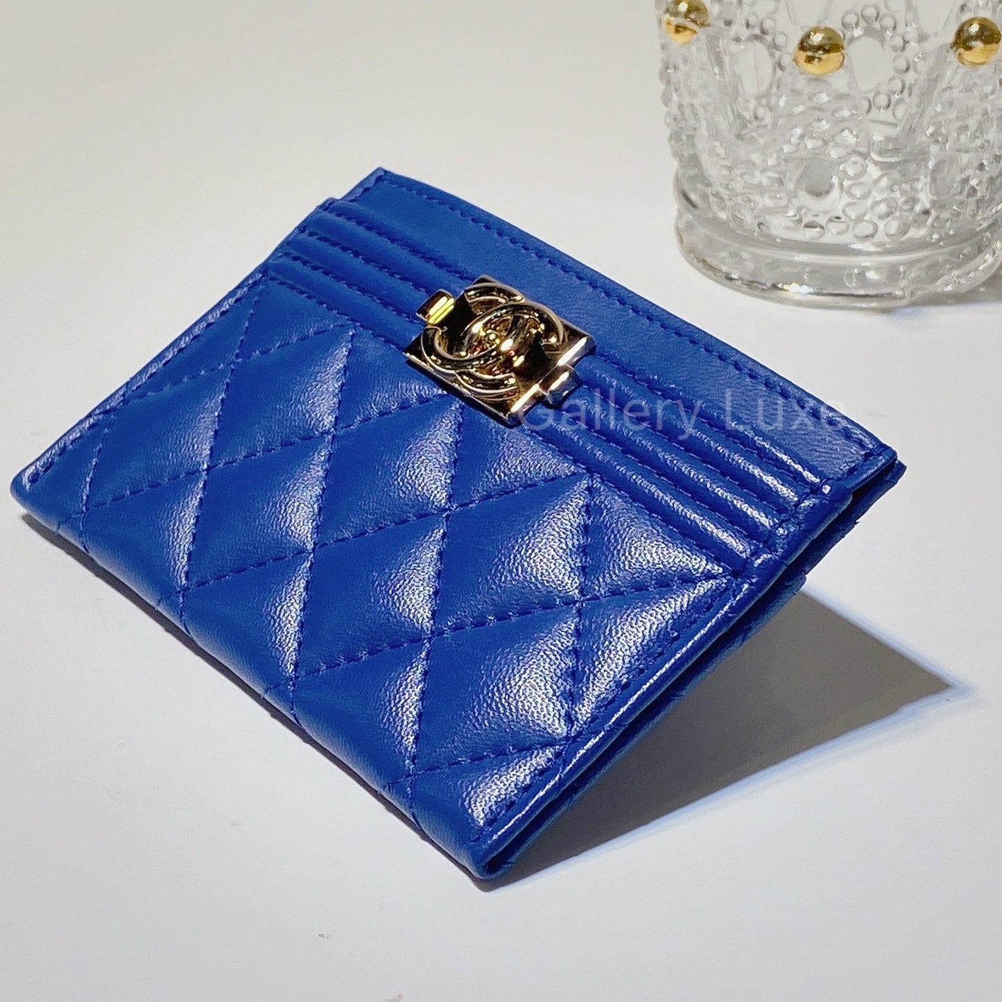 No.2807-Chanel Lambskin Boy Card Holder (Unused / 未使用品)