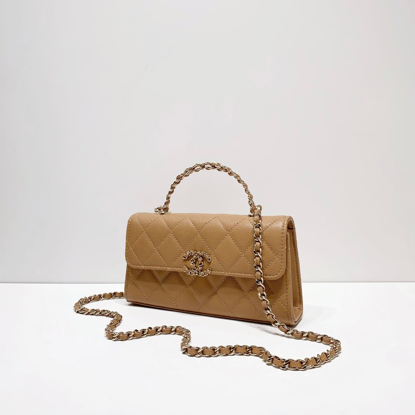 No.4181-Chanel Chain Match Top Handle Clutch With Chain (Brand New / 全新貨品)