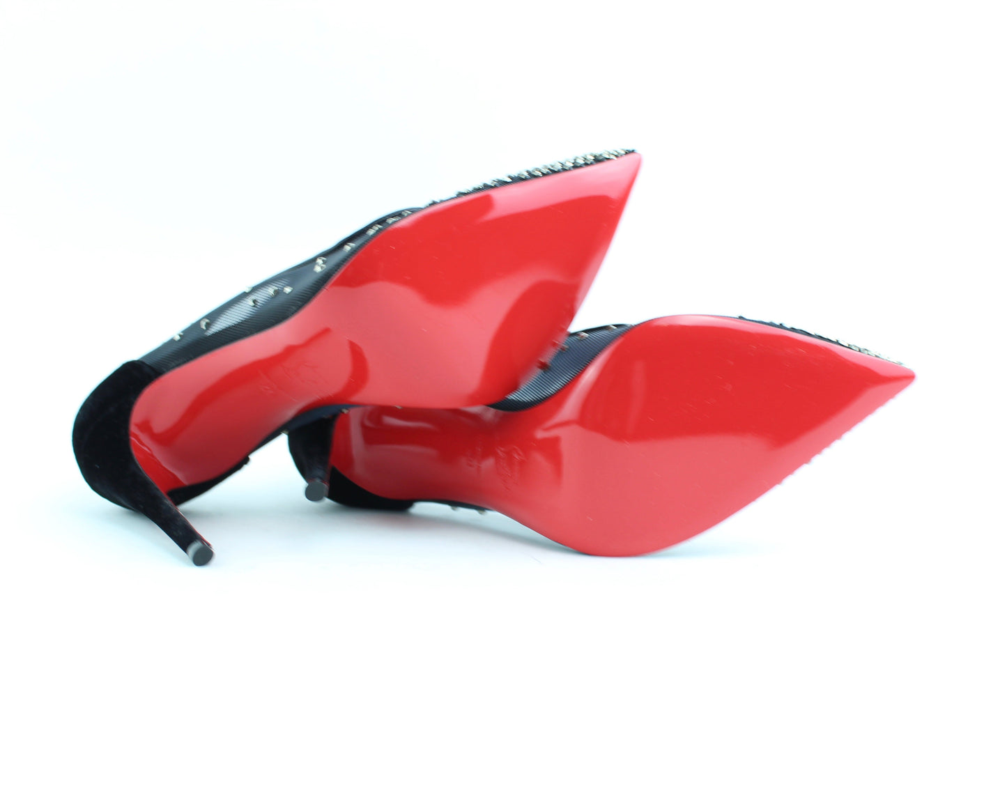 CHRISTIAN LOUBOUTIN FOLLIES STRASS 100 MM SIZE 40
