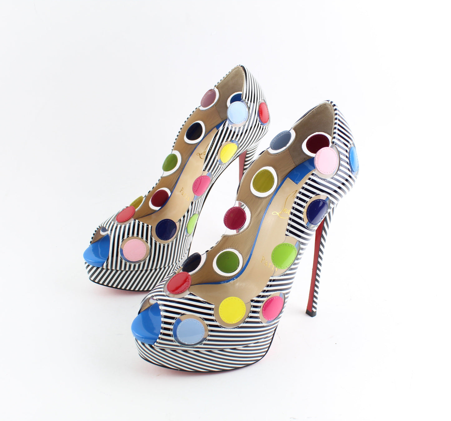 CHRISTIAN LOUBOUTIN LADY BUG 150mm SIZE 38