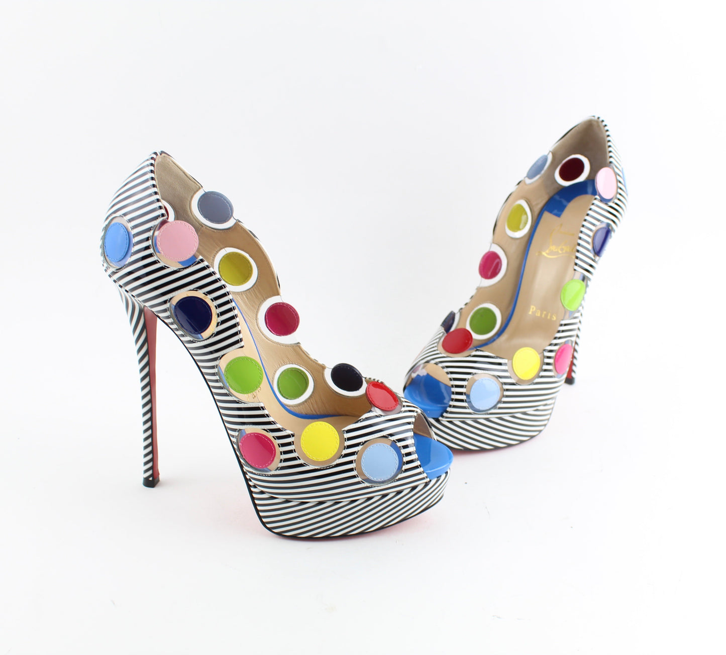 CHRISTIAN LOUBOUTIN LADY BUG 150mm SIZE 38