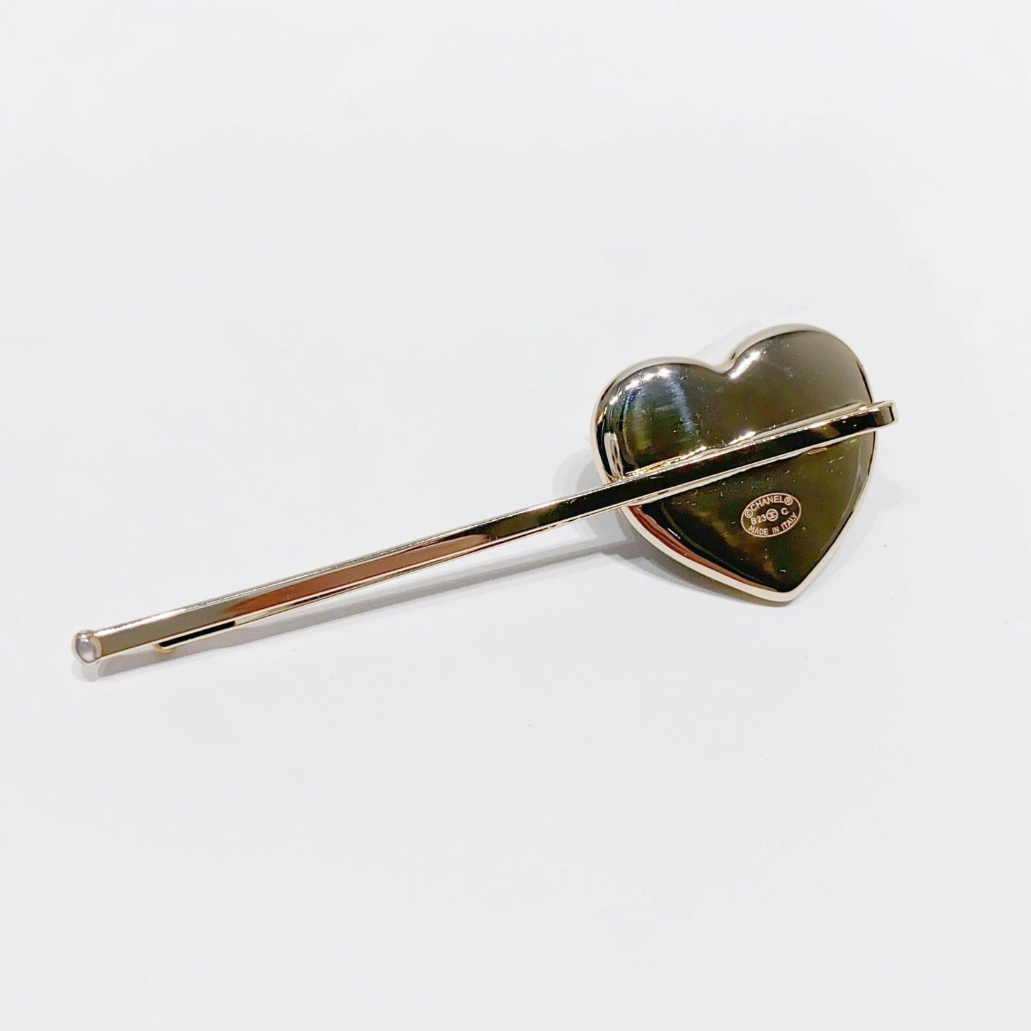 No.4175-Chanel Metal Coco Mark Heart Hair Clip
