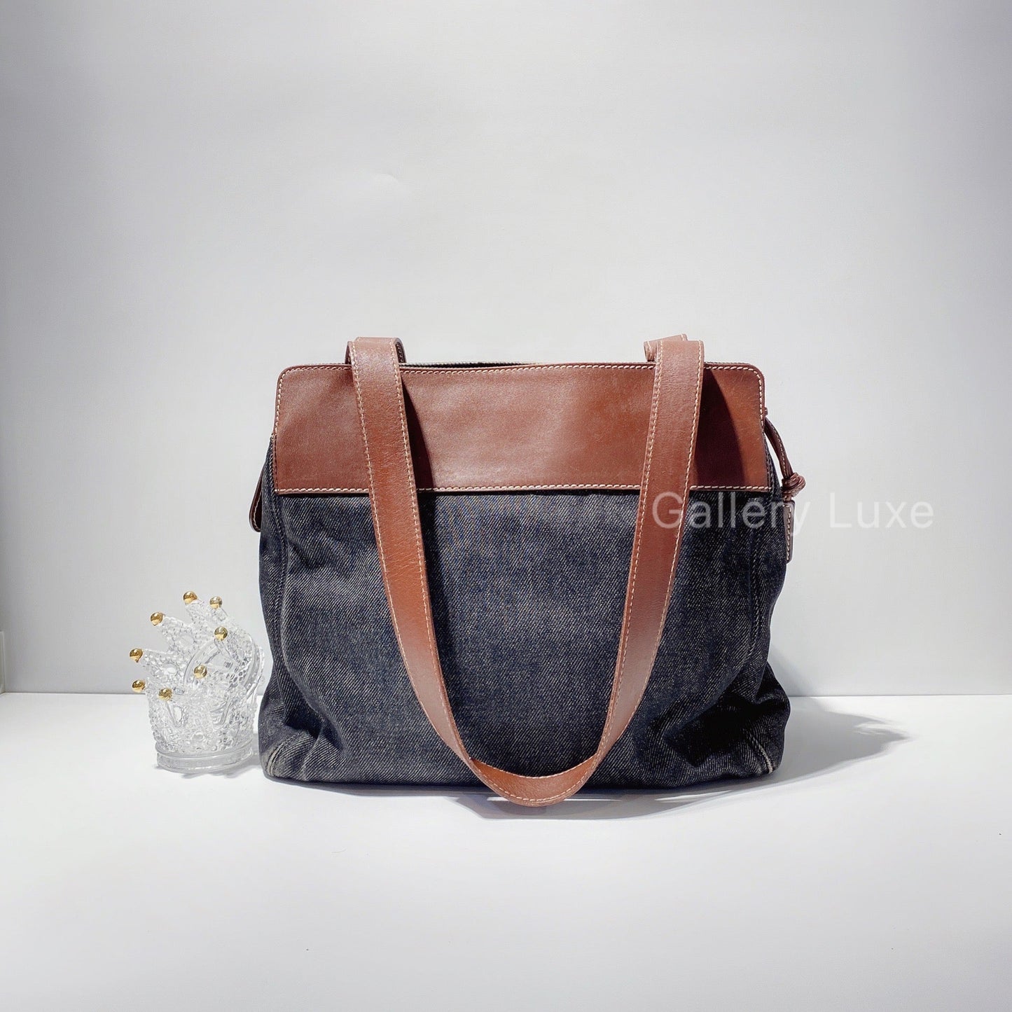 No.2496-Chanel Vintage Denim Shoulder Bag